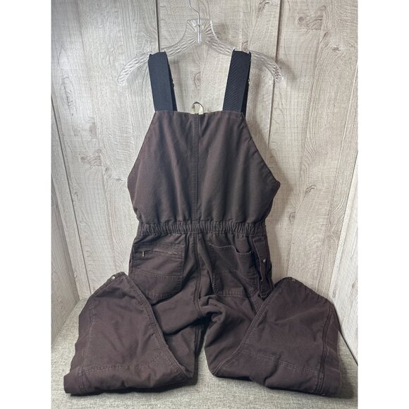 Ladies C.E. Schmidt Workwear Brown Bib Overalls Size Large Regular Outdoors - Picture 2 of 5